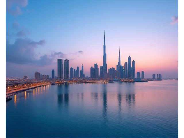 Best time to visit Abu Dhabi with a panoramic view of the city skyline and clear skies.